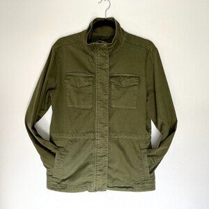 Womens PrAna Sancho Jacket EUC Size M Olive Green Military Cargo Pocket